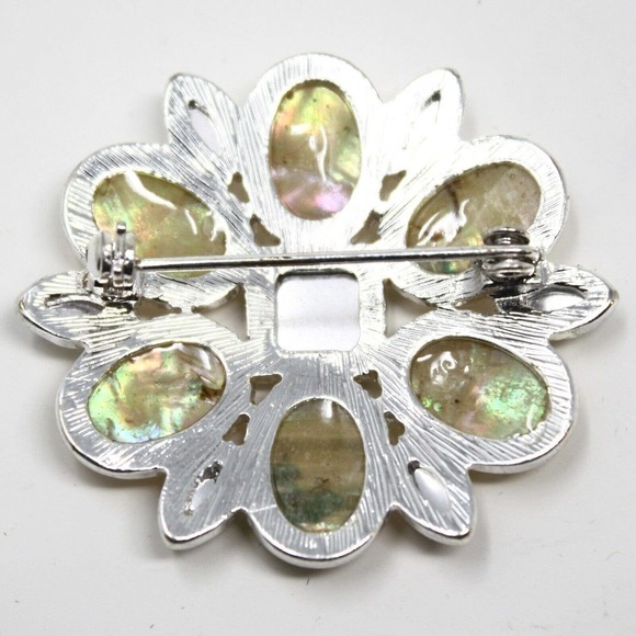 Vintage Iridescent Starburst Pin - 1.5" - Jacket, Blouse, Hat Pin - Hey Viv ! - Picture 2 of 3